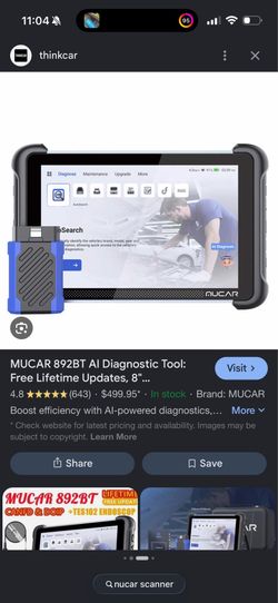 Mucar 892bt scanner