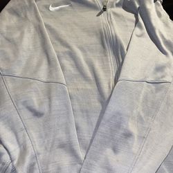 Nike Dri Fit Zip Up Jacket - Grey No Hoodie Size 2XL