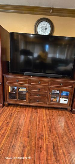 Stand Console  Dresser 70" Inch  Solid Wood