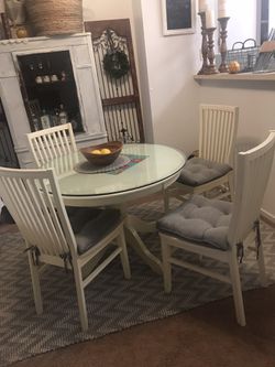 Dinner table with 4 chairs. (From 1 Pier Imports) Thumbnail