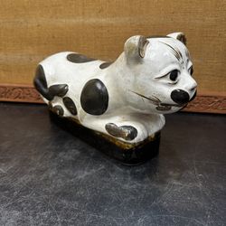 Chinese Antique 19th-Century Qing Dynasty Porcelain Cizhou-Ware Cat "Pillow"