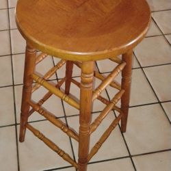 Wooden Shop Stool Or Kitchen Stool