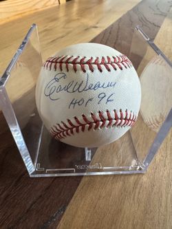 Autographed Earl Weaver baseball HOF
