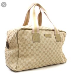 GUCCI Mini Boston Sherry GG Tote Bag GG canvas/leather