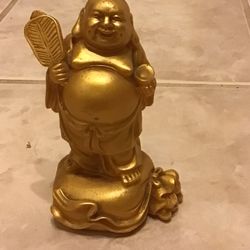$15  6inch Gold Resin Happy Buddha