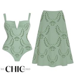 One-Piece Swimsuit & Skirt