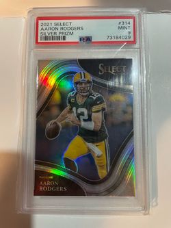 2021 Select Aaron Rodgers Silver Prizm PSA 9