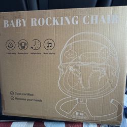 Baby Swing for Infants, Baby Rocker with 5 Point Harness, Bluetooth Grey