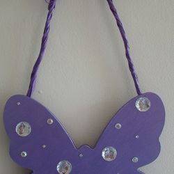 Childrens/Teens Hanging Jewelry Organizer 'Butterfly Royale'