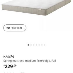 Ikea full size 90%new Mattress