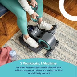 ($449 Retail) Cubii Total Body+ Seated Elliptical with Resistance Bands