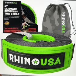 Rhino USA Recovery Tow Strap 4” x 30’