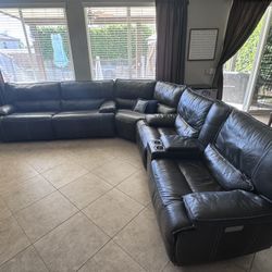 Full Power REAL Leather Sectional 