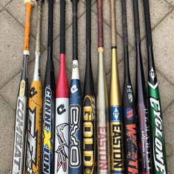 Softball Bats $50 Each Have More Softball And Baseball Equipment Available