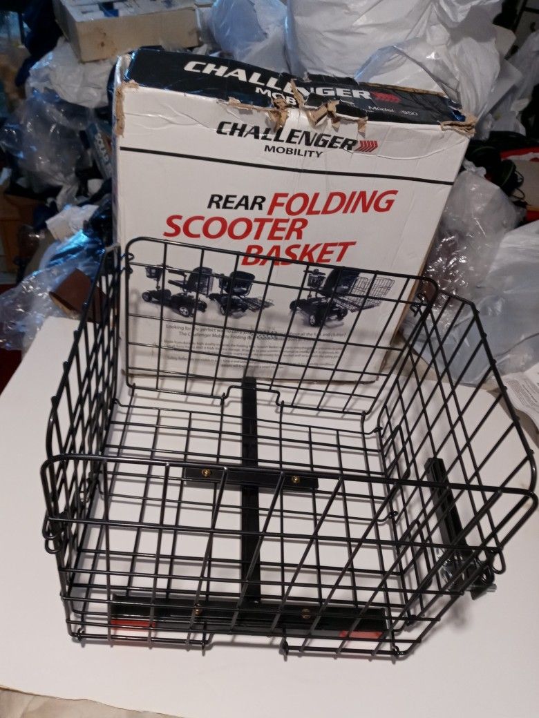 Challenger Mobility Scooter Tear Folding Basket Model J950 Black