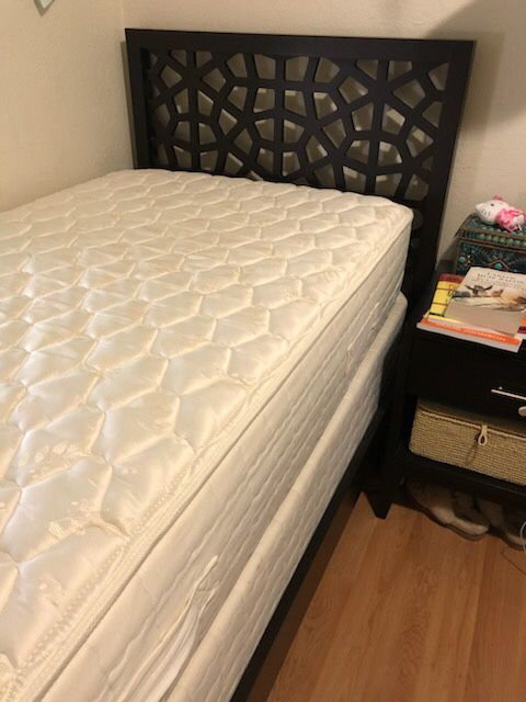 West Elm Twin-Size Bed Frame + Mattress & Box Spring (all Twin)