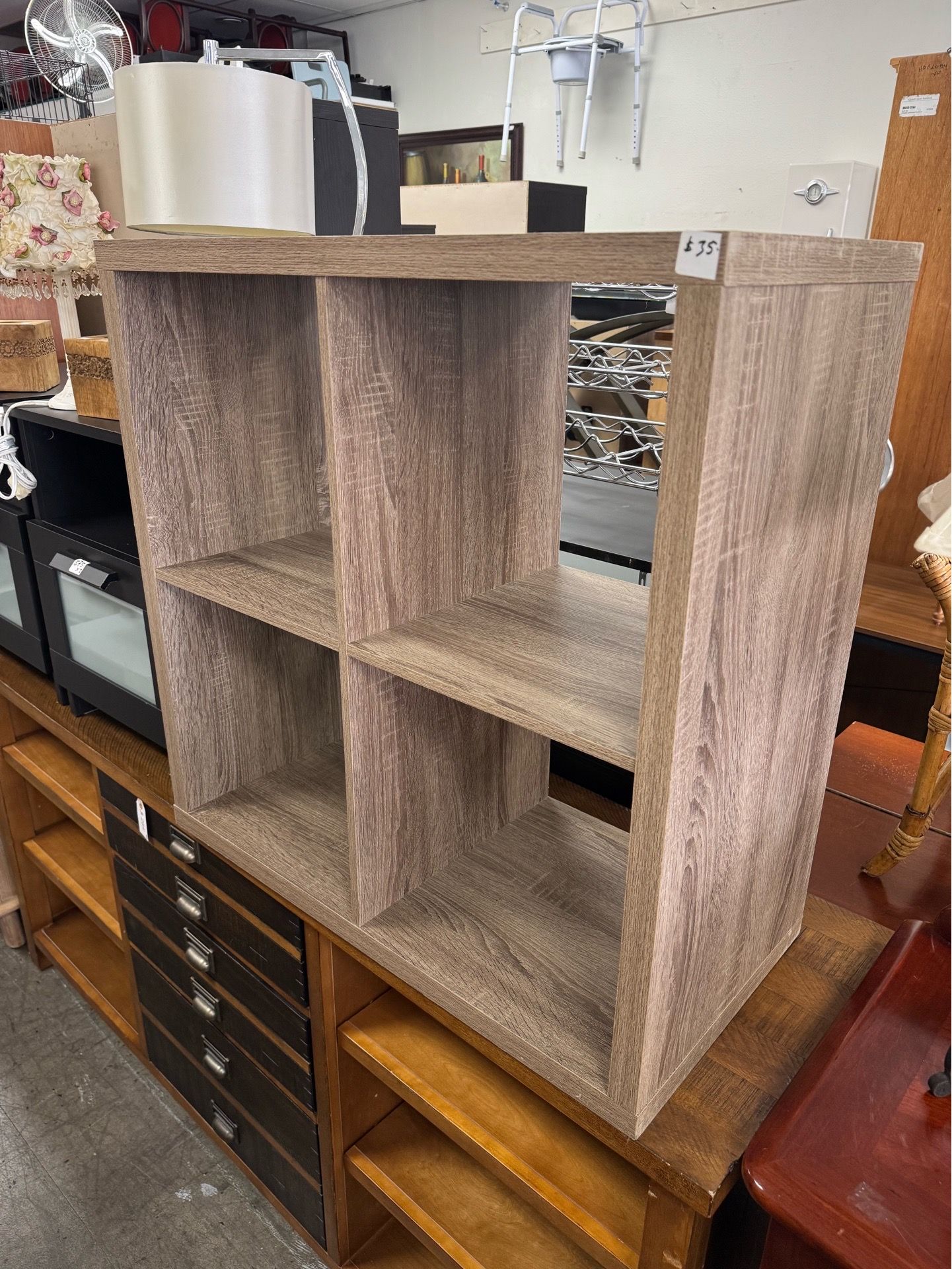 4 Cube Shelf Display Unit Storage Organizer Bookshelf