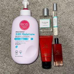 Lot Of Mini Perfume And Lotion 