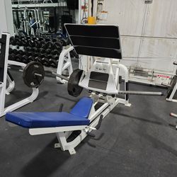 Cybex squat plate loaded leg press commercial gym equipment exercise weight