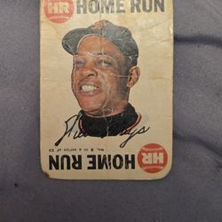 Willie Mays 69 Game Card