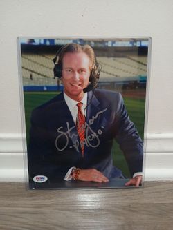 Dodgers- Steve Lyons autographed photo