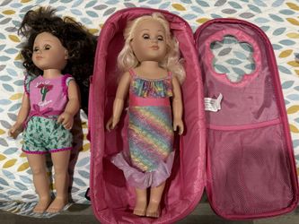 dolls & clothes-Like New