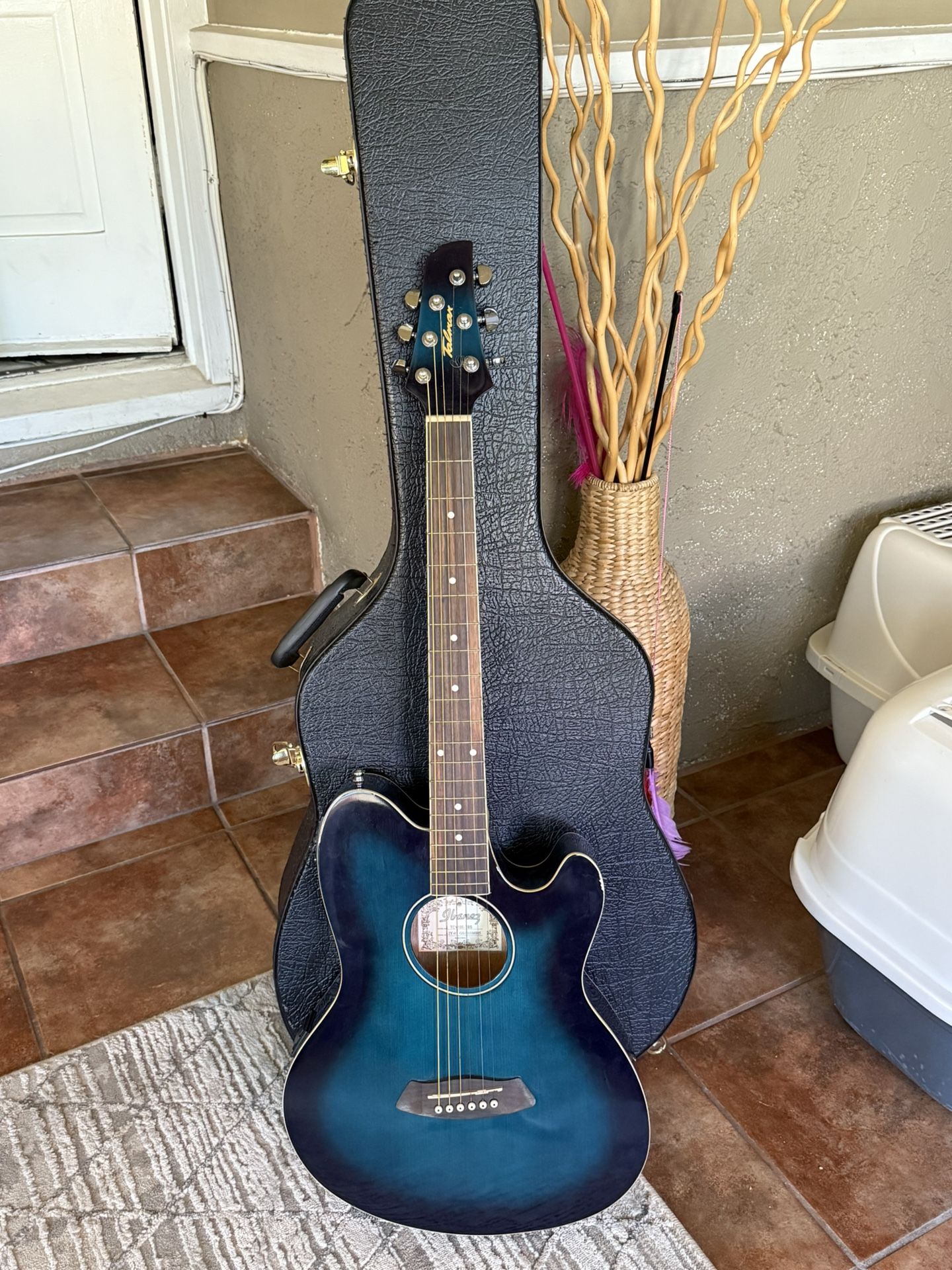 Ibanez Talman TCY10E Acoustic-Electric Guitar with Guitar Case