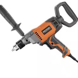 RIDGID 9 Amp Corded 1/2 in. Spade Handle Mud Mixer