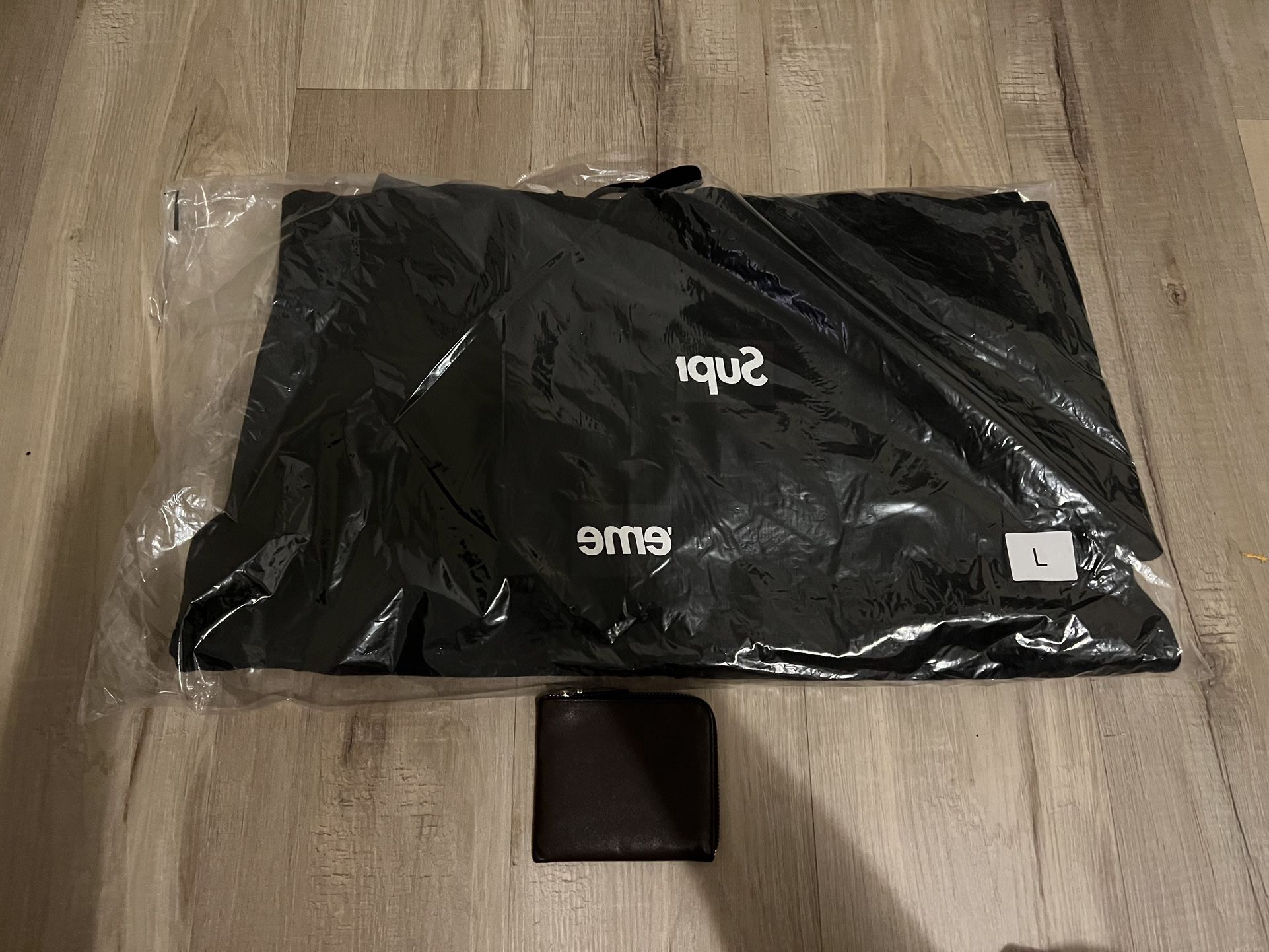 Size L Supreme CDG Split Box Logo Hoodie FW18