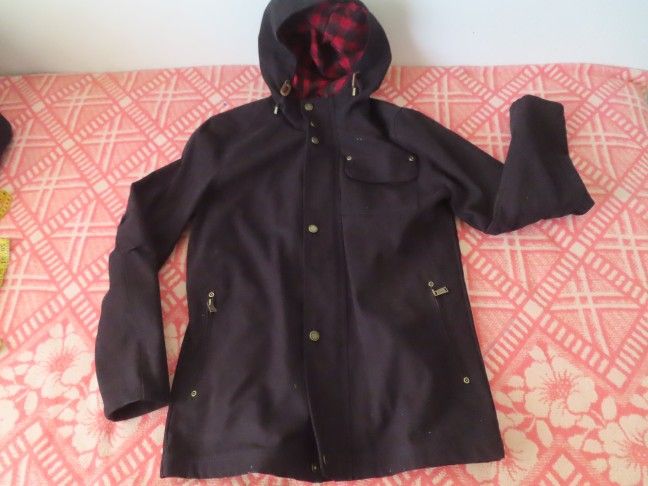 Pendleton Mens Cascade Big Sky Lined Duck Canvas Cotton Hooded Jacket Size M NWT