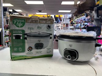 GreenLife 6-quart programmable slow cooker -OPEN BOX-