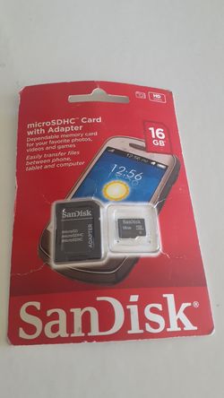 New MicroSDHC Card with Adapter