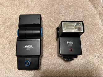 Two Vivitar Camera Flash Bundle