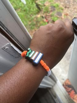 Handmade Beaded Bracelet with Book Charm – Teacher / Reader Gift