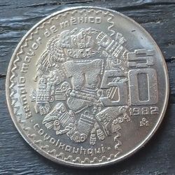 Mexico Mexican Large Aztec Coin