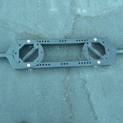 Adjustable grip barbell