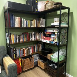 Corner Tall Shelf Bookcase