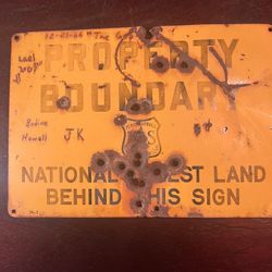 Vintage U.S.Forestry Sign