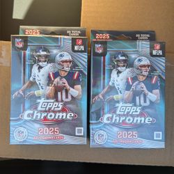 2025 Topps Chrome Football Hanger Box