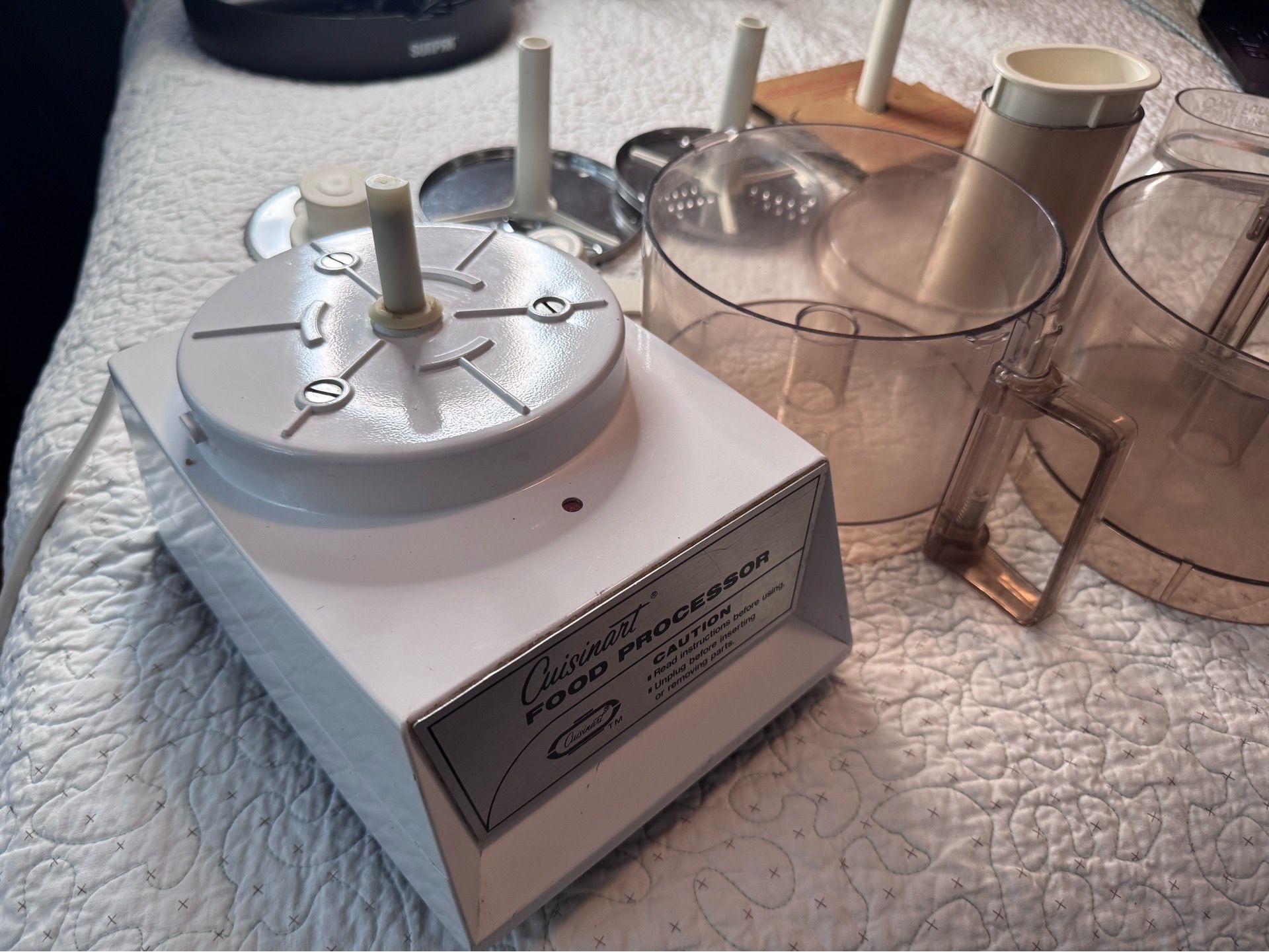 Vintage Cuisinart CFP-5A Food Processor Made in France Robot Coupe Complete Set