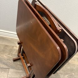 5 Piece Dinner Trey Table Set 