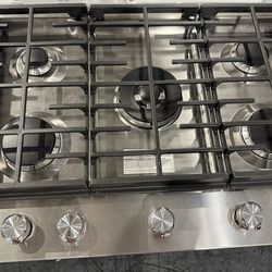 KitchenAid - 30" Built-In Gas Cooktop - Stainless Steel Model: KCGS950ESS