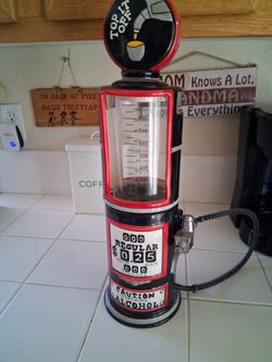 Ceramic Vintage Gas Pump Beverage Dispenser
