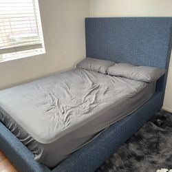 Blue Bed Frame Size Full