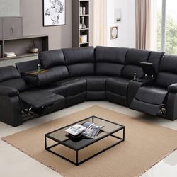 New Black Sectional Couch
