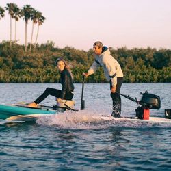 Bote Rover skiff kayak fishing (use outboard motor )
