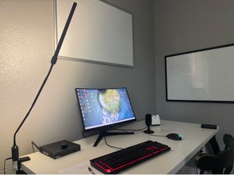Gaming setup with Lenovo Neo, i5 Processor, RGB accessories and Razer mic