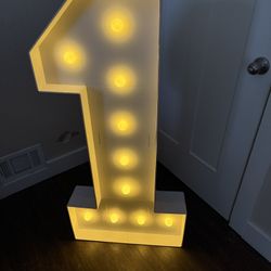 4 foot Marquee Big numbers (1,6,8 one each), $60 for all 3