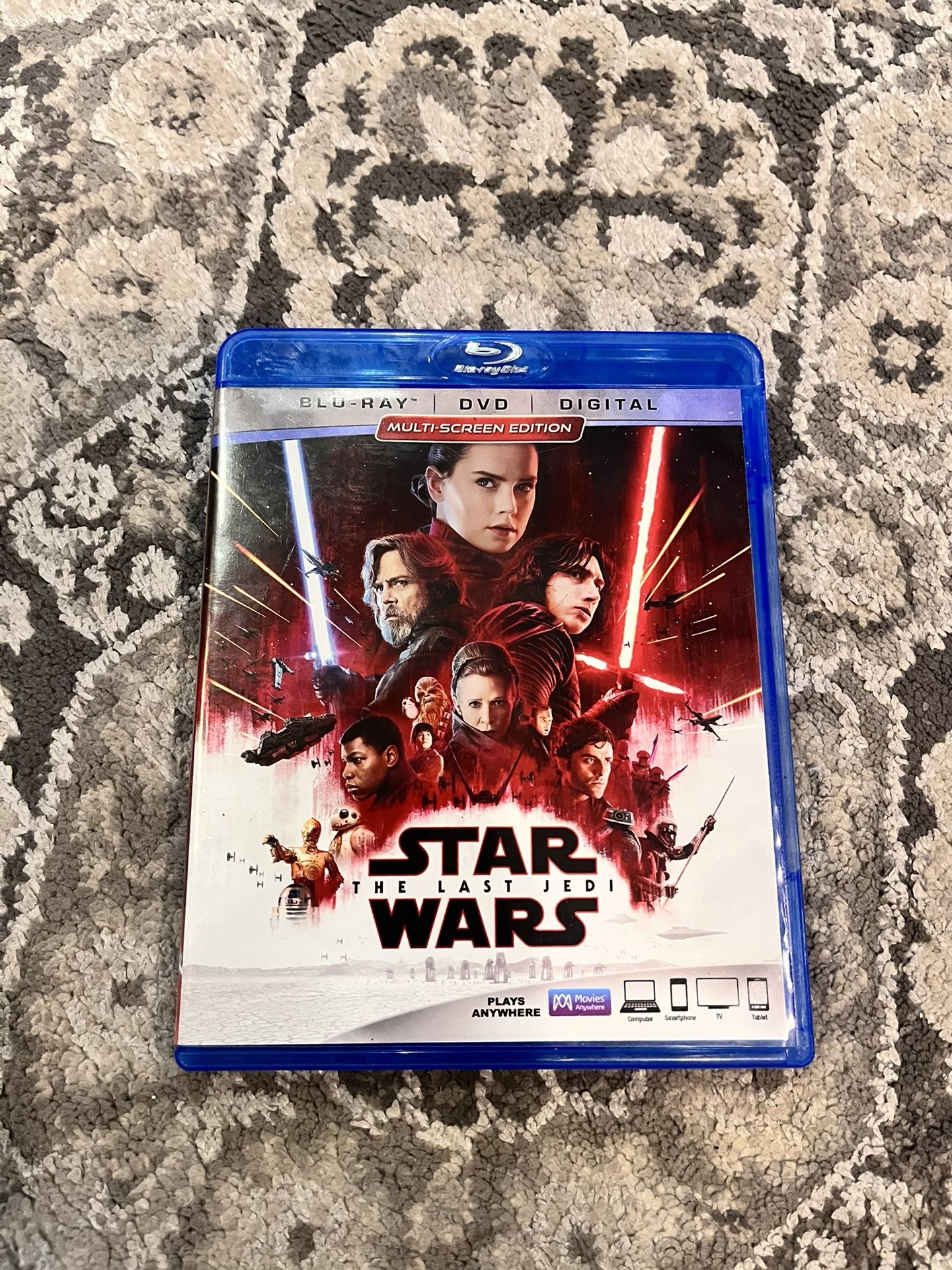 Star Wars The Last Jedi Blue Ray /dvd 3 Movies For $5