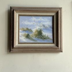 Lumos Dean Oil Painting Birds On White Sand Beach